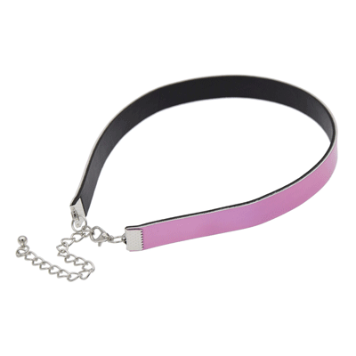 PINK HOLOGRAPHIC CHOKER