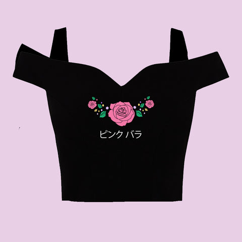 PINK ROSE Crop Top- PREORDER