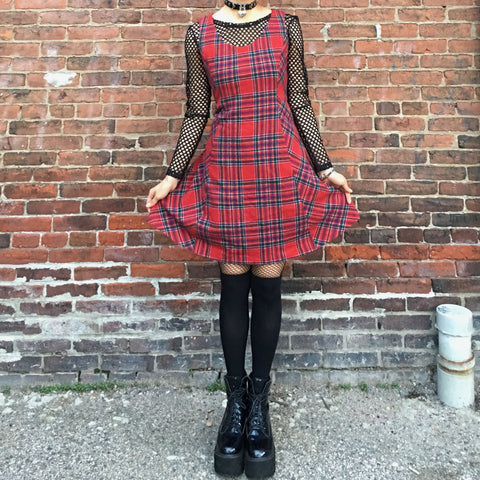 Vintage Red plaid dress