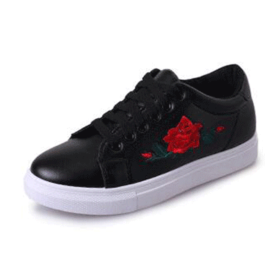 ROSE EMBROIDERY Sneakers