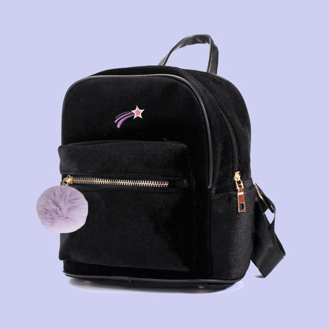 KOKO SHOOTING STAR VELVET MINI BACKPACK
