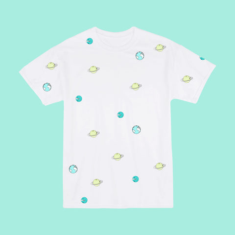 solar all over - outer space - alien unisex tee