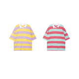 2019 BACK TO SCHOOL PROMOTION - STRIPED COLLAR SHIRT LOOSE FIT
