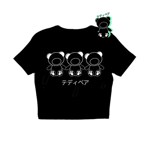 trio teddy CROP TOP