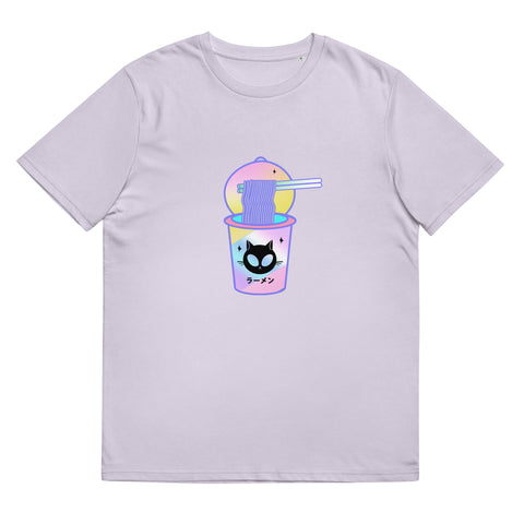 Alien Cat Ramen Unisex organic cotton t-shirt